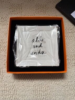kate spade Black and Cream “Odds and ends” dish